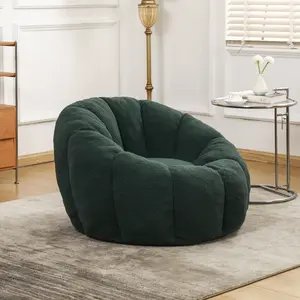 39''Bean Bag Chair for Adults Ultra Soft Faux Fur Floor Large Stuffed Sofa High Rebound Memory Foam Bean Bag Couch for Living Room Bedroom