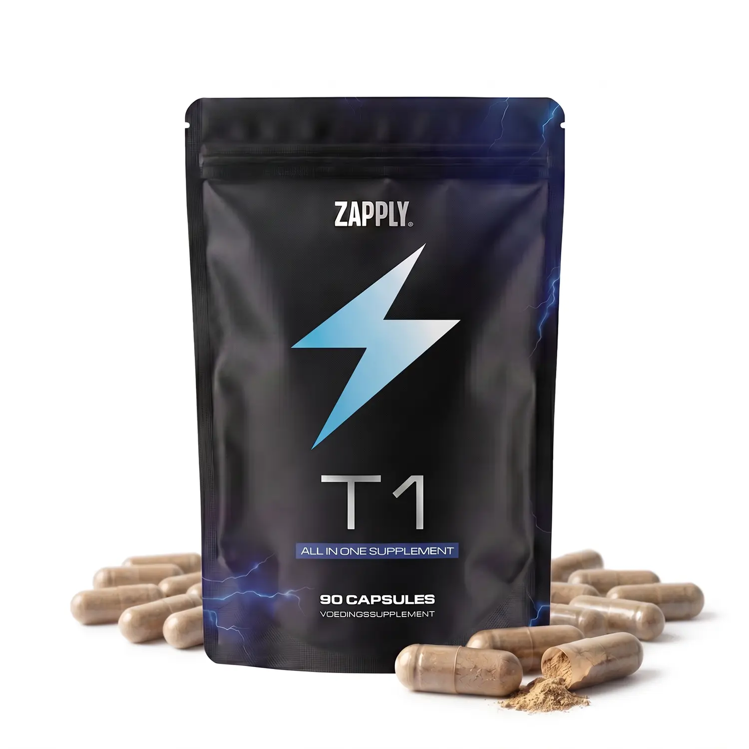 Zapply T1 Daily Multivitamin & Botanical Complex for Men with Zinc, Magnesium, Vitamin D3, Shilajit, and Ashwagandha KSM-66, 90 Capsules