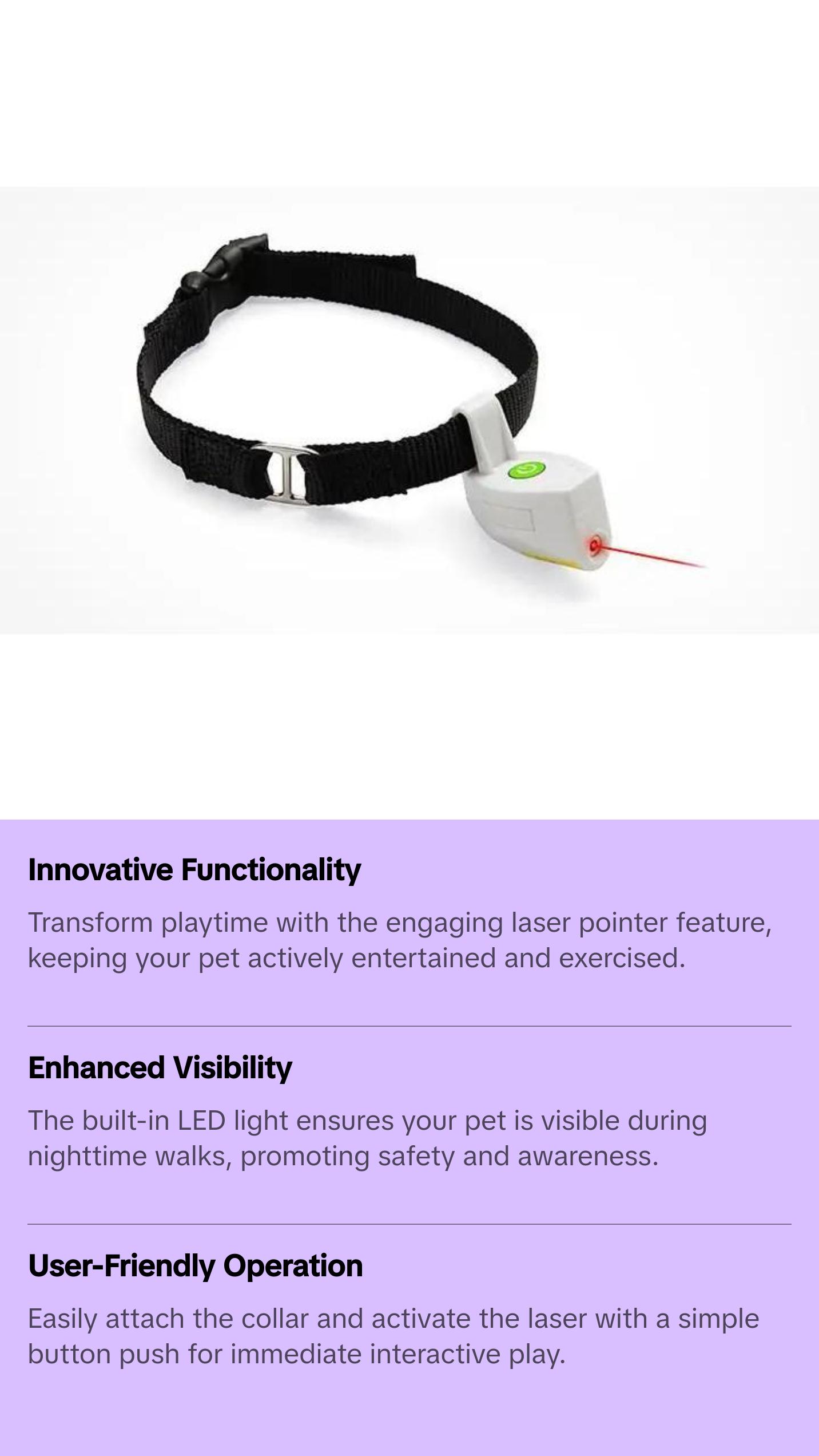 Laser Pointer Pet Pet Collar