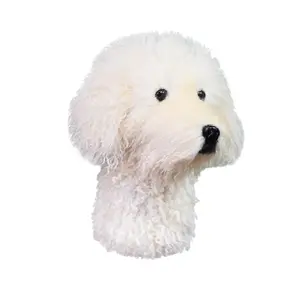 White Doodle Dog Golf Club Head Covers, Animal Headcovers for Drivers & Woods, Golf Gifts for Men Women Dog Lovers