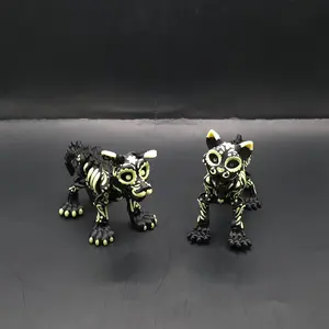 Articulated Skeleton Cat and Dog Collectible Figurine