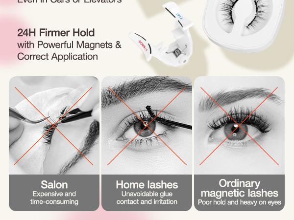[SpringGlowUp] LASHVIEW Soft Magnetic Eyelashes No Glue or Eyeliner Needed Reusable Natural Look Makeup Lashes