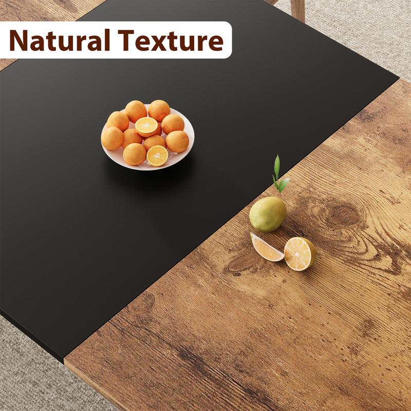 Industrial Retro Brown Dining Table, 78.7" Long Rectangular Table for Kitchen & Dining Room, Ideal for 6-8 People, Perfect for Dinner or Meetings