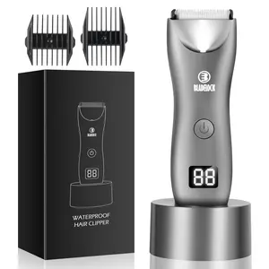 barber clipper and body hair trimmer electric shaver for mens waterproof male hair men clippers for private razors for shaving Leg  chest hair groin