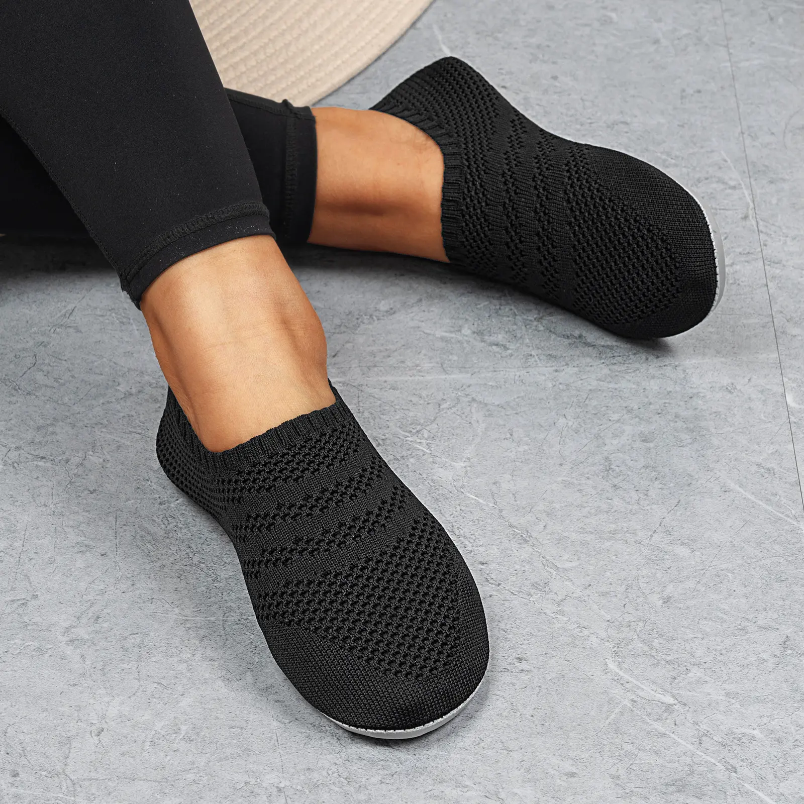 Men & Women Barefoot Slippers – Soft Non-Slip Home Shoes, Indoor Slippers Cozy Home Shoes Yoga Sock Slippers (Multiple Colors).1344/CS1344.