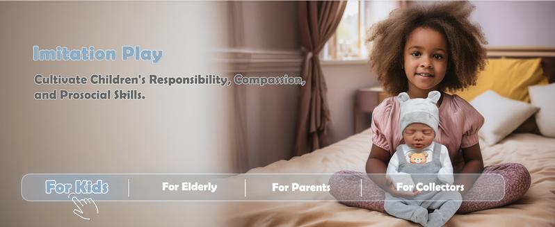 [WOOROY] Reborn Baby Doll New Released - 18 In Real Life Baby Doll African American Black and Brown Skin Boy Doll, Lifelike Newborn Baby Doll Poseable Soft Cloth Body, Gift Set with Accessories for Kids Aged 3+