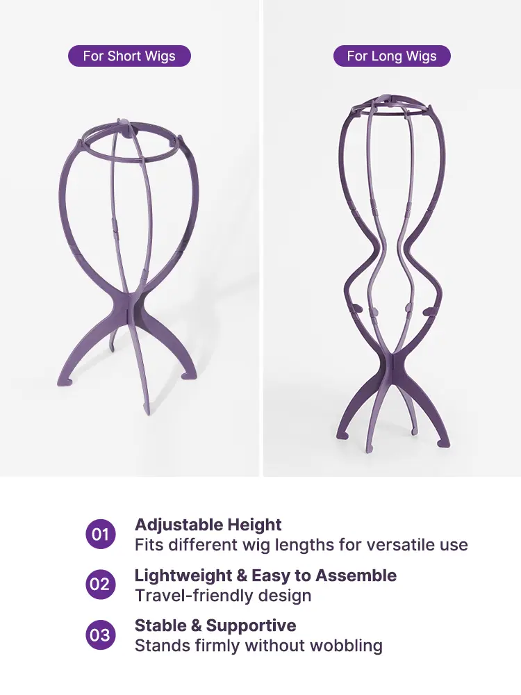 【LIVE Only】Portable Wig Stand Durable Collapsible Wig Holder for All Wig｜Luvme Tools & Accessories