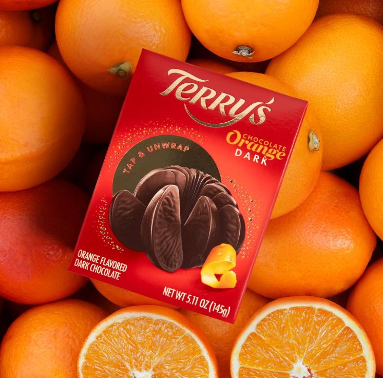 Terry's Chocolate Orange Dark Chocolate 5.11 oz | Stocking Stuffer and Party Favor | Break Apart Chocolate Ball with Real Orange Oil | Holiday Favorite