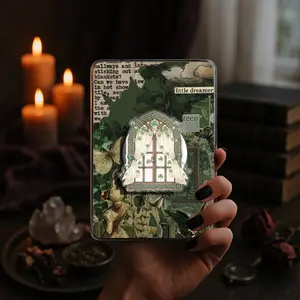 Lucky Green Window Retro Kindle Grip Saint Patrick's Day Book Bookish Green Clover Magnetic Kindle Grip Book Lover Kindle Accessories Phone Holder PopSocket Phone Grip Magnetic Pop Socket Phone Grip