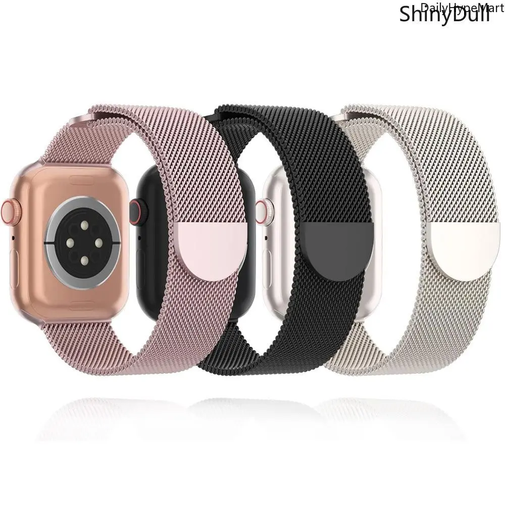 3-Pack Stainless Steel Magnetic Watch Bands for Apple Watch, Metal Strap 38-49mm Series 4-11 SE Ultra/Ultra 3,clothes for back to school,first day of school outfits