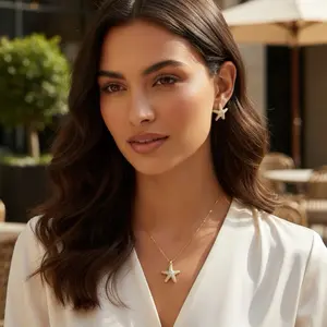 Beautiful set for you earrings and necklace size 18 to 20”