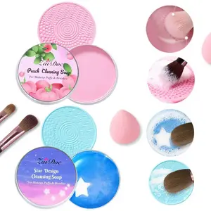 ZaiDoc Star Cleansing Soap – Deep Clean & Fast Drying for Makeup Brushes & Puffs | Peach Scented Deep Cleanser with Free Silicone Mat – Perfect for Makeup Artists #MakeupTools