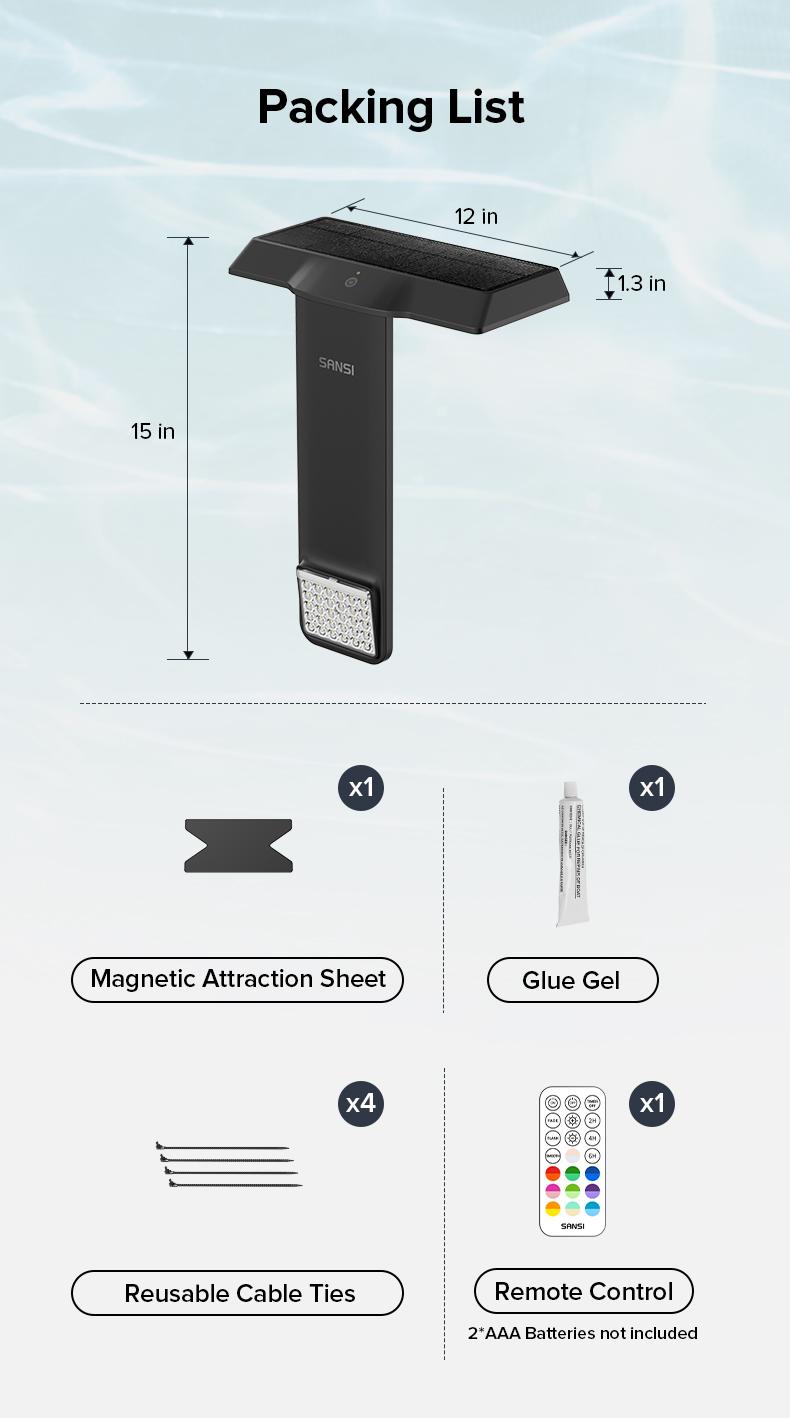 SANSI Solar Poolside RGB Light with Remote, Waterproof Submersible Pool Light for Inground & Above Ground Pools – Enhance Summer Pool Fun, Perfect Mother’s Day Gift & Outdoor Decoration SANSI Solar Poolside RGB Light with Remote, Waterproof Submersible Pool Light for Inground & Above Ground Pools – Enhance Summer Pool Fun, Perfect Mother’s Day Gift & Outdoor Decoration