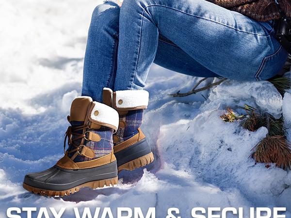 Dream Pairs Women's Water-resistant Snow Boots
