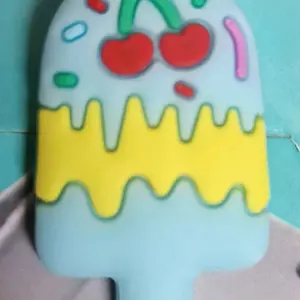 Croc Charm Ice Cream - Fun and Colorful Design