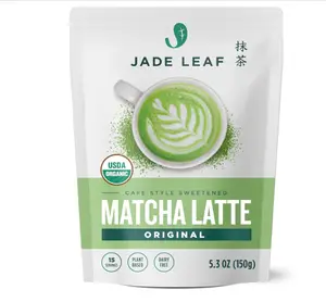 Jade Leaf Matcha Organic Matcha Latte Mix - Lightly Sweet Japanese Matcha Green Tea Powder with Organic Cane Sugar for Café Style Blend, 5.3 Ounce / 150g (Pack of 1)