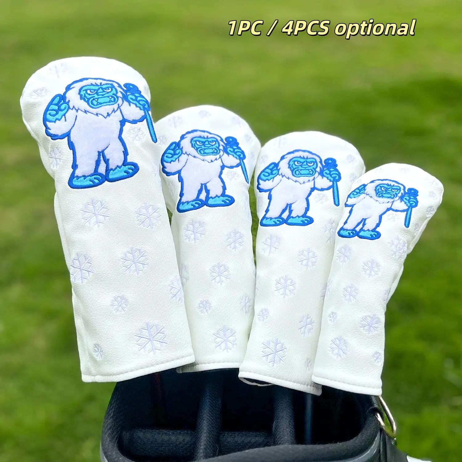 Golf Club Head Covers, Scratch-Resistant, Impact Protection, Elastic Self-Sealing Closure, Fits Most Golf Clubs, Perfect Gift for Golfers, Golf Gift Accessory