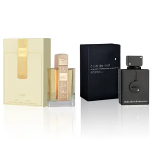 Angham+Armaf Club de Nuit Intense Men Set EDT 3.6 Fl Oz Floral Fragrance with Bergamot Jasmine Musk Amber Spicy Rose Woody Notes Lemon Aroma Perfume for Men