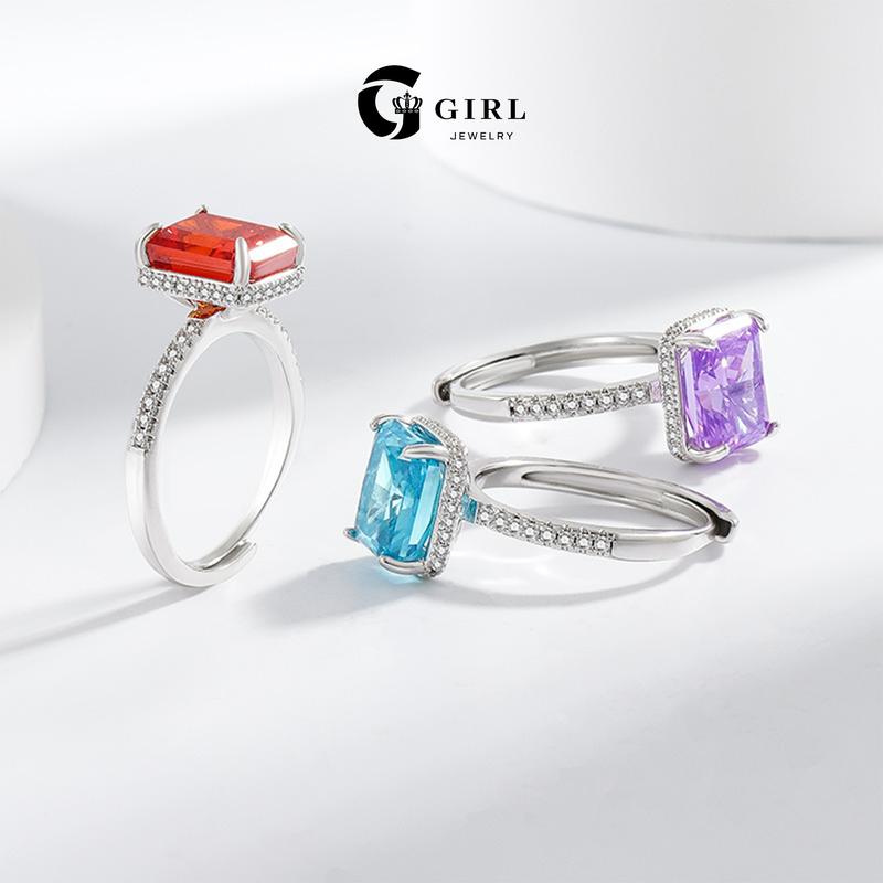 GGIRL Fashion Silver Plated Artificial Zircon Zodiac Ring for Men and Women Elegant Versatile Trendy Exquisite Jewelry Daily Accessories Decor Wedding Rings Fashion Jewelry Gift for Holiday Haul Christmas Birthdays Anniversaries