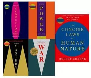 Collection 5 Books Set - [CONCISE]  Seduction, Power, 33 WAR, Mastery and Concise Laws, Paperback