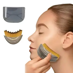 Lymphatic Drainage Face Brush Jawline & Chin Sculpting Dry Brushing Massager for Facial Fatigue Relief Ergonomic Design for Precise Skin Fit Soft Durable Bristles