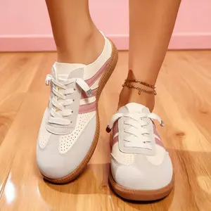 Women's Round Toe Half Shoes Slip-ons Sneakers Fashion Sports Non-Slip Walking Mules