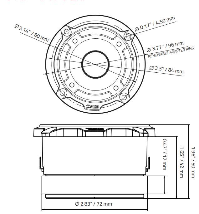3” PRO Aluminum Super Bullet Tweeter – 240 Watts with Built in Crossover