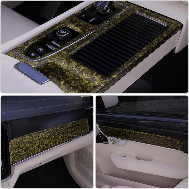 60" x 12" Car Body Vinyl Film Wrap Sticker With Tool Set, 5FT x 1FT Car Wrap Vinyl Roll with Air Release - Air Bubble Free (7D Matte Carbon Fibre)