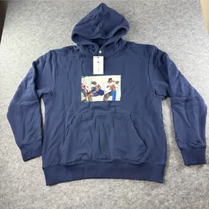 NIKE JORDAN X TROPHY ROOM HOODIE MENS SIZE LARGE NAVY DR2952-410