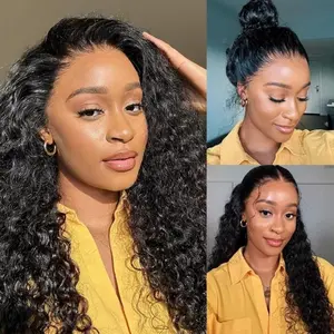 Tinashe Water Wave Invisi-String Snug Fit 360 Lace Frontal Wigs Pre-Bleached Knots Human Hair Wigs