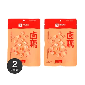 BESTORE Spicy Braised Lotus Root 2 Packs - Savory & Crunchy Snack, 120g Each
