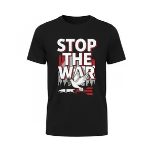 Men's & Women's Unisex Stop The War Graphic T-shirt Peace Dove Statement Streetwear Tee