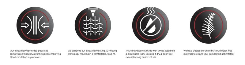 Elbow Sleeve for Pain Relief | Compression Support for Tendonitis, Sports & Everyday Movement