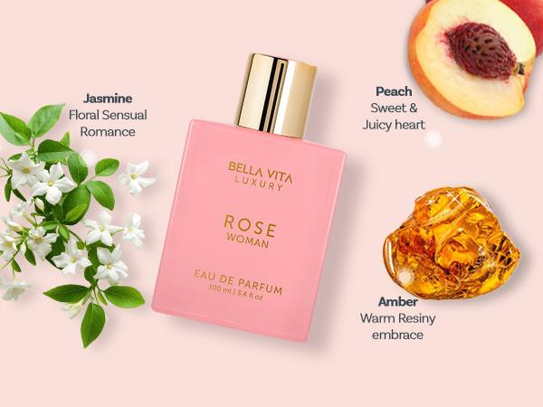 Blush Crush Squad by BellaVita Luxury | Perfume Combo Gift Set | 4×100 ml | Glam, Date, Rose & Senorita | Long Lasting Eau De Parfum | Vegan & Cruelty Free