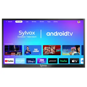 SYLVOX Outdoor TV, 4K UHD Android Television 1000Nit Brightness for Partial Sun, IP55 Weatherproof (Deck Pro)