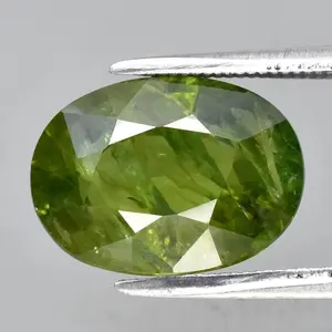 5.62ct ETW Green Sapphire Gemstone - Oval Cut