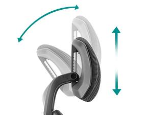 Sweetcrispy Plus Mesh Office Chair, with Lumbar Pillow & Retractable Footrest, with Padded Armrests and Adjustable Headrest, Height Adjustable