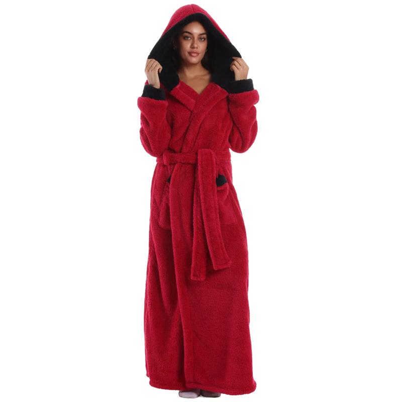 Msrlassn Valentine's Day Gift Cozy Soft Bathrobe Flannel Lined Hooded Robe for Women Men, Thickened Long Sleeve Pyjamas Cute Print Home Loungewear Sleepwear Msrlassn Valentine's Day Gift Cozy Soft Bathrobe Flannel Lined Hooded Robe for Women Men, Thickened Long Sleeve Pyjamas Cute Print Home Loungewear Sleepwear