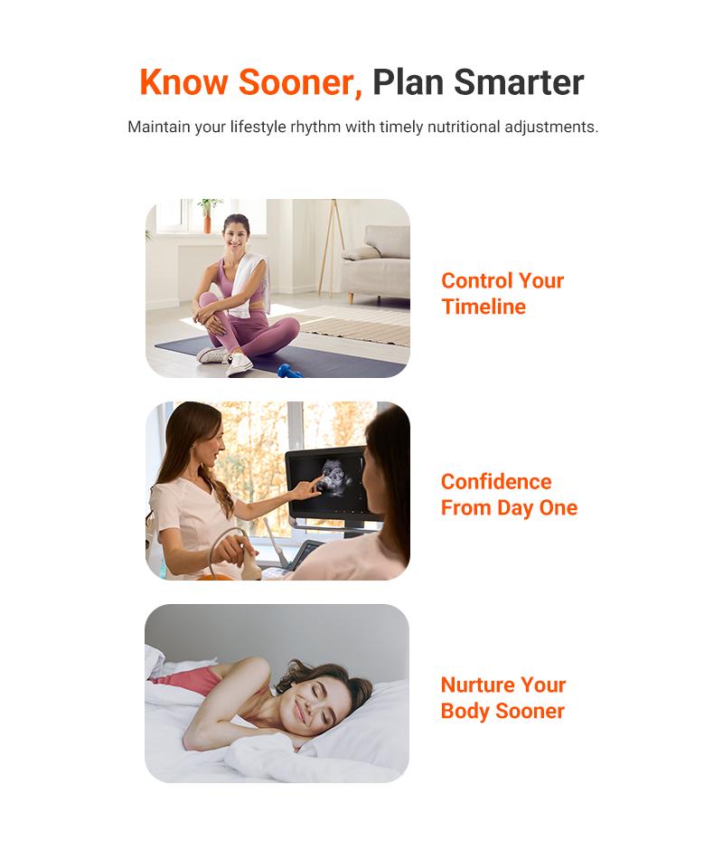 iHealth Early Detection Pregnancy Test, 99% Accurate Home HCG Test Kit, results 6 days before missed period (5 days pre-expected period) with High-Sensitivity 10mIU/mL, Easy Dip & Read Clear Results