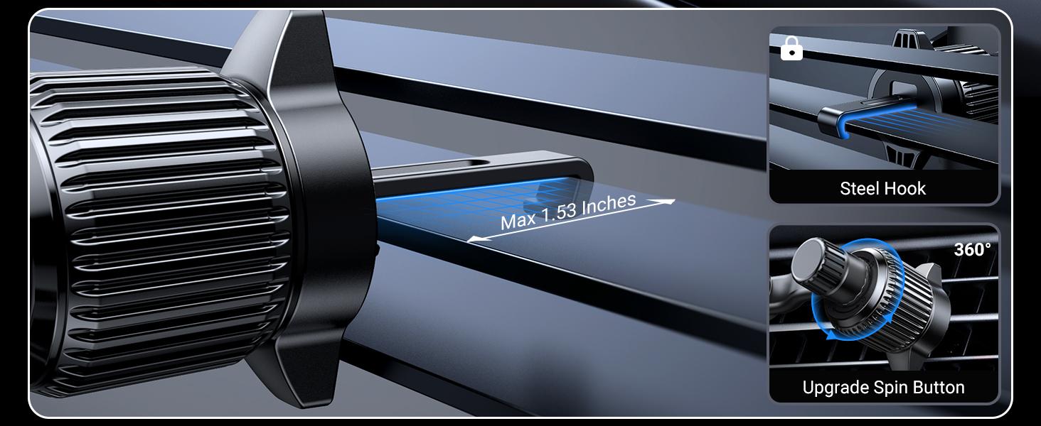 UGREEN Car Phone Holder 360 Degree Rotated Gravity Air Vent Phone Mount, Compatible with iPhone 17 16, Samsung, 360 rotation Cellphone Grip Stand-Deals for You,September Restock，TikTokShopBlackFriday ,TikTokShopHolidayHaul