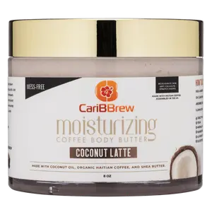 Coconut Coffee Body Butter 8oz- Moisturizing Haitian Coffee with Shea Butter