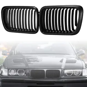 Front Kidney Grille for BMW E36 3 Series 318i 320 323i 328 M3 1997-1999 Matte Black Sport Grill