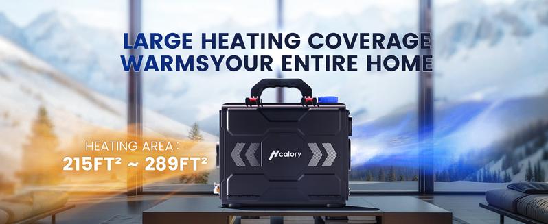 HCALORY 12V Portable Diesel Heater Toolbox 2 Diesel Air Heater 8KW 6L All-in-One Parking Heater with APP Control Work at Altitude Max 20000 ft for Car Trucks RV and camper