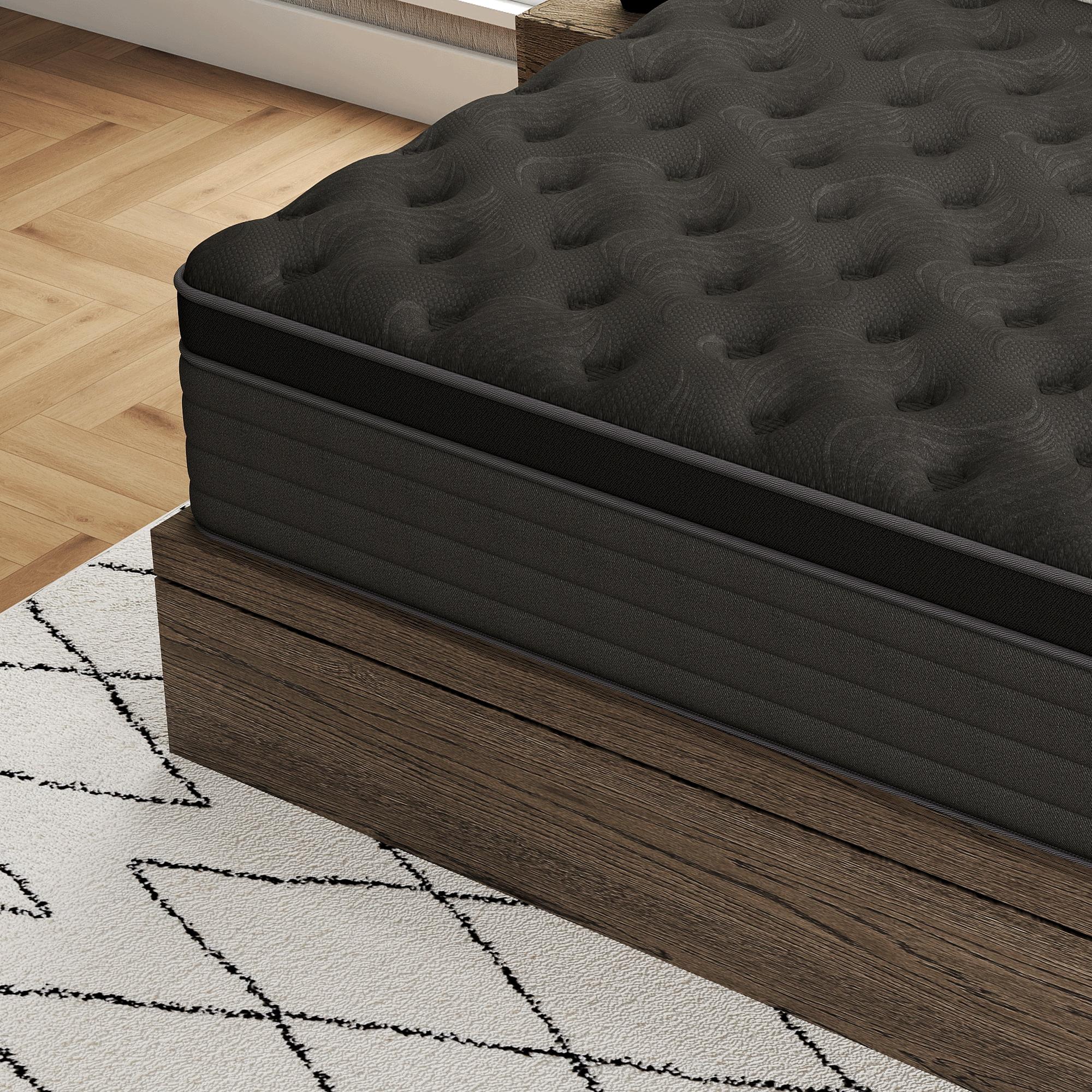 queen size mattress 12/14-Inch Spring Mattress Medium firmness, ergonomic design, hybrid memory foam spring mattress with pocketed coils, comfortable and durable, available in multiple sizes, high-quality new compressed boxed mattress colchones para cama