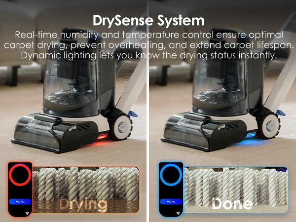 Tineco CARPET ONE Cruiser Smart Carpet Cleaner with Self-Cleaning FlashDry Technology 167℉ PowerDry 130W Suction for Deep Cleaning of Carpets & Upholstery