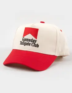 KENZ KUSTOMZ Gameday Tailgate Club Snapback Hat, Red Combo