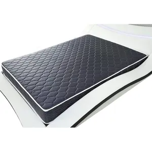 6-inch waterproof high-density foam mattress with navy blue diamond-quilted breathable fabric.Quilting ensures both style and airflow for cool sleep.Twin size.