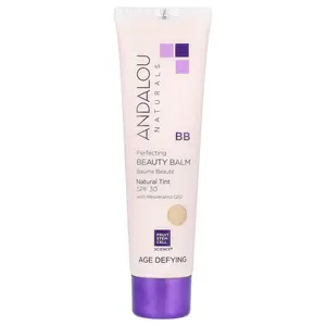 Andalou Naturals Perfecting BB Beauty Balm, SPF 30, Natural Tint, 2 fl oz (58 ml)