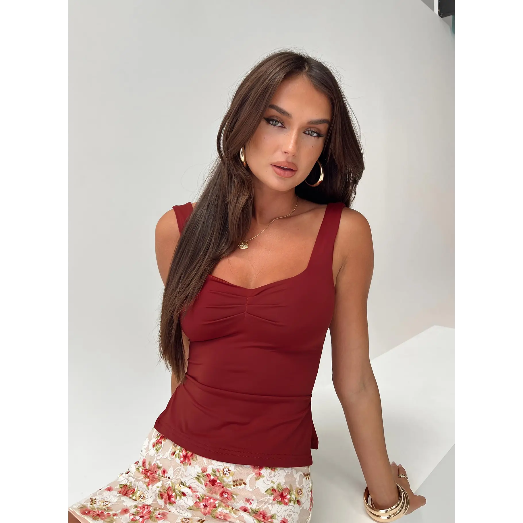 Rehna Top Burgundy