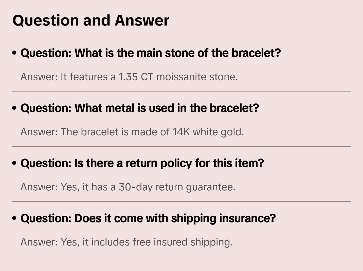 Aadi Moissanite Bracelet